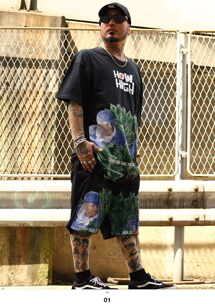 REASON × HOW HIGH セットアップ 半袖 ブランド Tシャツ ハーフ