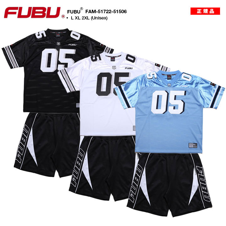 FUBU セットアップ 半袖 上下セット ゲームシャツ 野球 ハーフ
