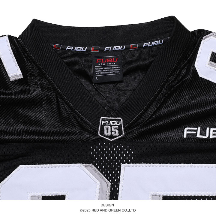FUBU フットボールシャツ セットアップ デッドストック(新品タグ付き) FUBU (フブ) ヴィンテージフットボールT メンズ SIZE L ブルー