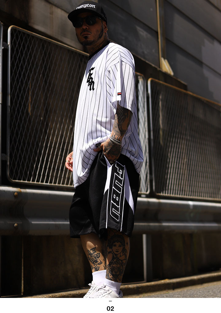 FUBU 上下セット 半袖 ブランド Tシャツ ハーフパンツ 大きい