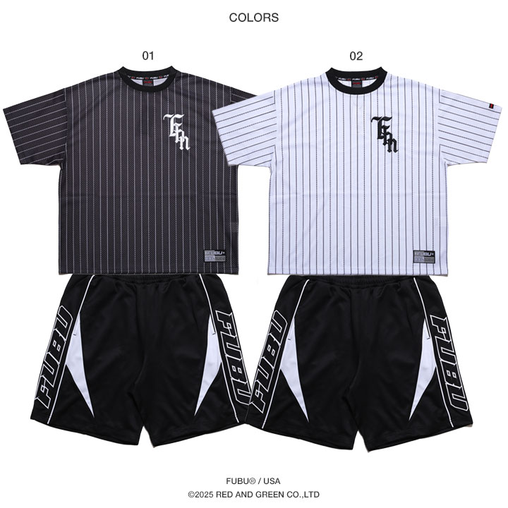 FUBU 上下セット 半袖 ブランド Tシャツ ハーフパンツ 大きい