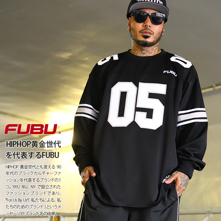 FUBU アウター 長袖 トラックジャケット ブルゾン メンズ 春秋冬用 黒 大きいサイズ フブ ジャージ 上 ライトアウター 切り替え バイカラー ワッペン 刺繍 ナンバー 5 パッチ ビッグシルエット b系 ヒップホップ スポーツ ストリート系 ブランド 服 2025秋冬 新作 FAM-52710 FUBU（フブ） アウター 長袖 トラックジャケット ブルゾン 大きい