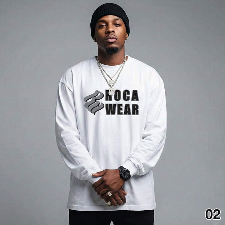 ROCAWEAR（ロカウェア） 公式 ロンT JAY-Z 大きいサイズ Tシャツ 長袖