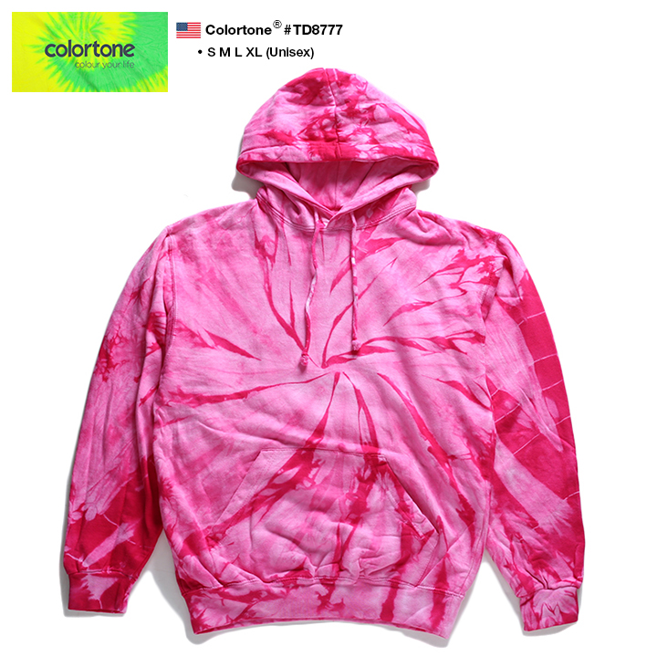 タイダイ染め パーカー COLORTONE カラートーン : 本格派大人のB系XL&