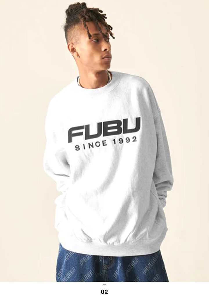 トップス fubu FUBU（フブ） トレーナー ブランド スケボー 長袖 スウェット 裏パイル
