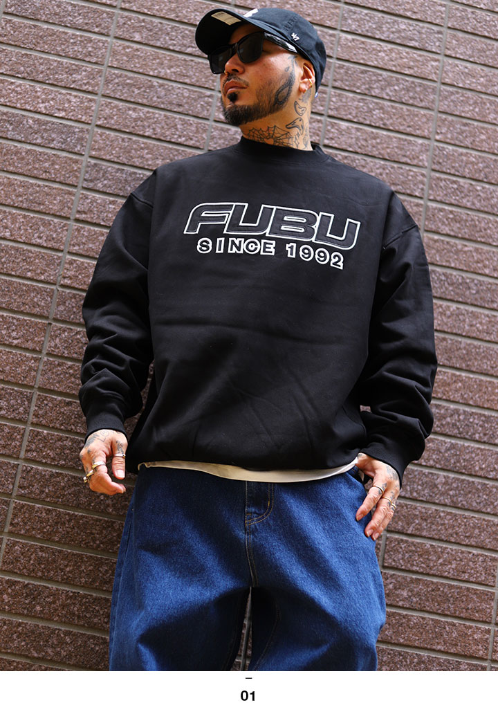 FUBU（フブ） トレーナー ブランド スケボー 長袖 スウェット 裏パイル
