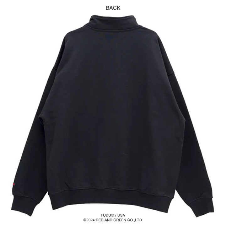 FUBU（フブ） トレーナー ハーフジップ スタンドカラー ブランド 長袖