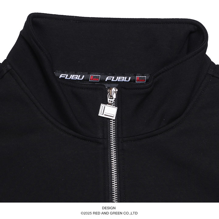FUBU アウター 長袖 トラックジャケット ブルゾン ハーフジップ メンズ 春秋冬用 黒 大きいサイズ フブ ジャージ ライトアウター 切り替え ライン ZIPUP ビッグシルエット b系 ヒップホップ ファッション スポーツ ストリート系 ハイ ブランド 服 2025秋冬 新作 FAM-52706 FUBU（フブ） アウター 長袖 トラックジャケット ブルゾン ハーフ