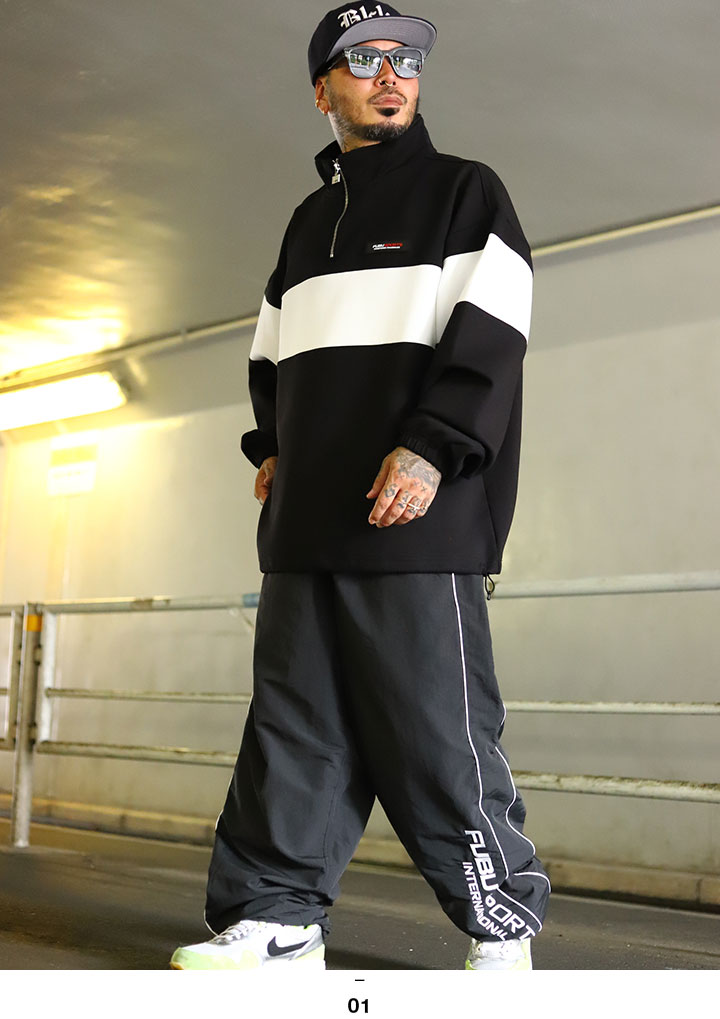 FUBU（フブ） アウター 長袖 トラックジャケット ブルゾン ハーフ