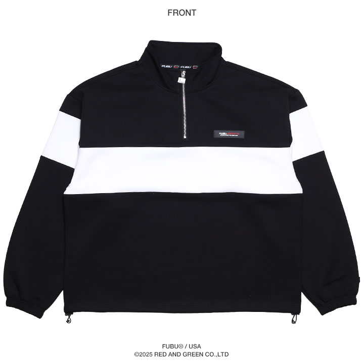 FUBU アウター 長袖 トラックジャケット ブルゾン ハーフジップ 大きい