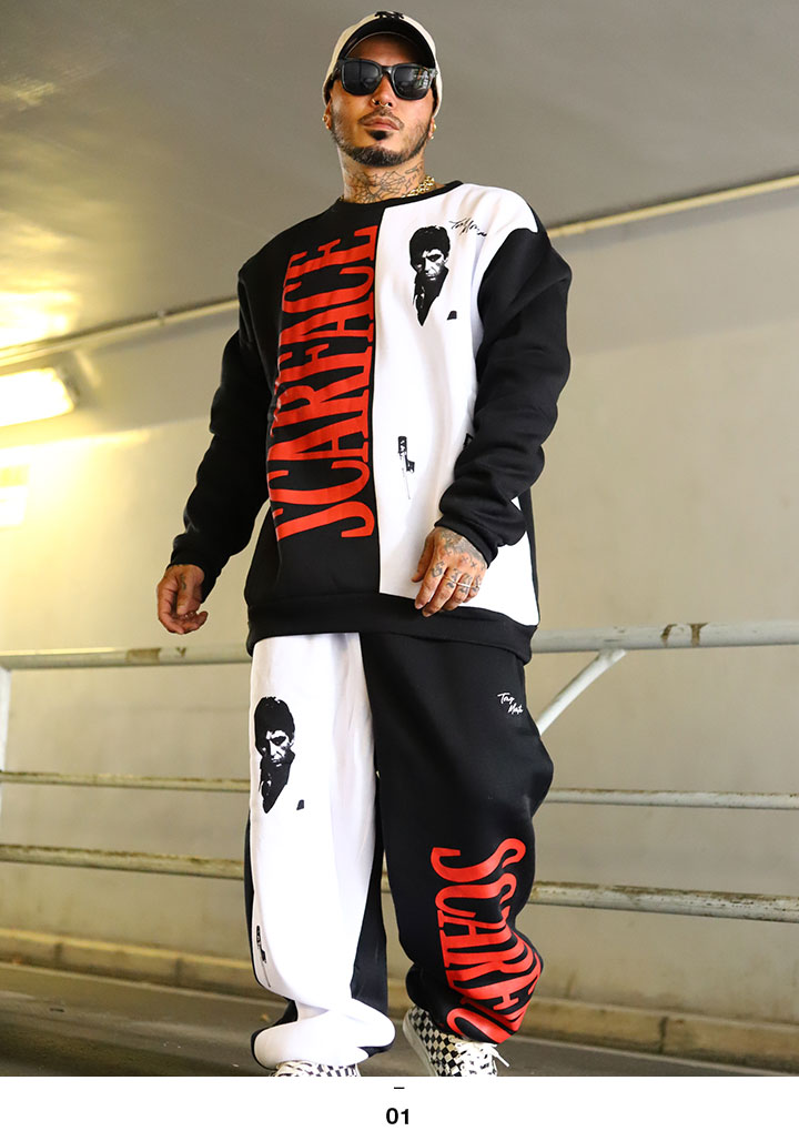 REASON × 映画 スカーフェイス トレーナー ブランド 長袖 スウェット