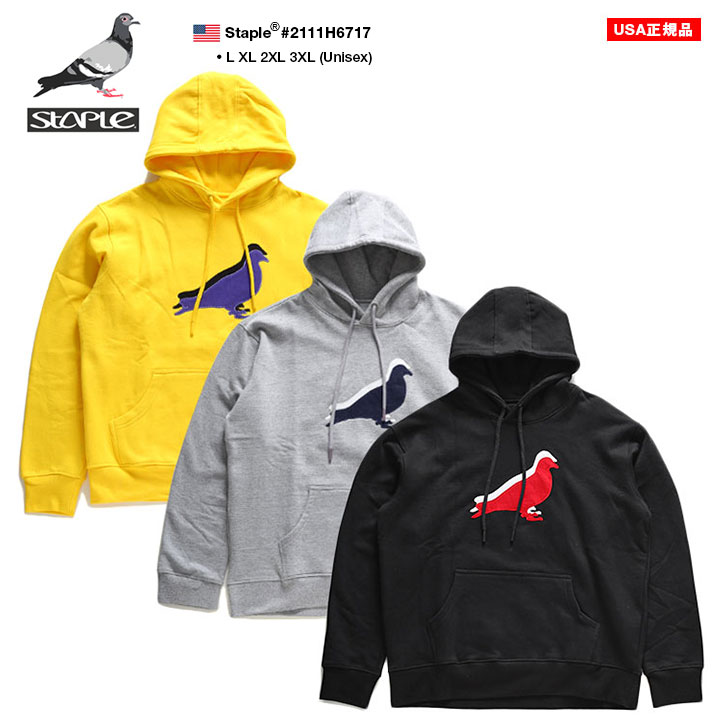 staple STAPLE パーカー ブランド スケボー 長袖 スウェット 裏