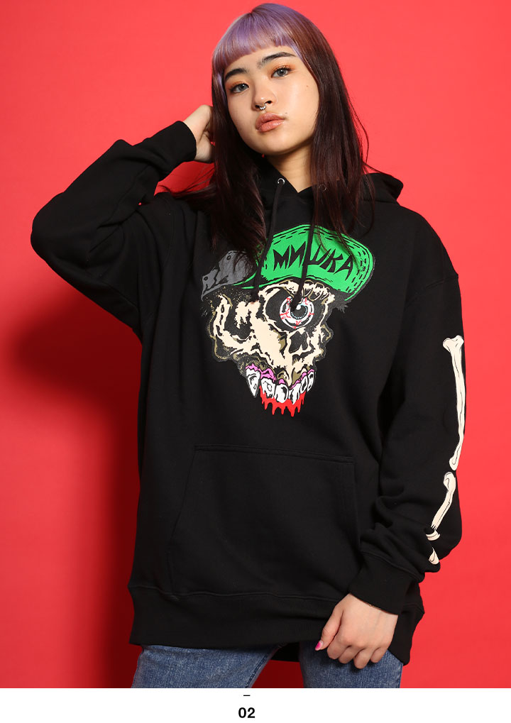 MISHKA パーカー ブランド スケボー 長袖 スウェット 裏パイル 大きい