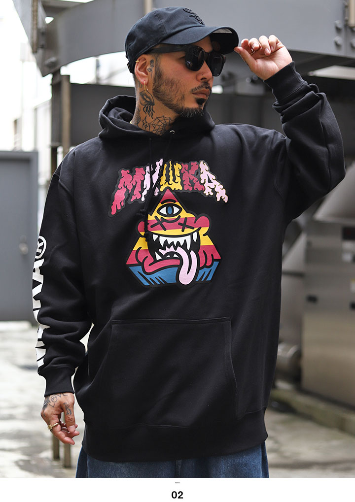 入手困難 即納 ミシカ MISHKA パーカー スウェット ピラミッド MISHKA パーカー ブランド スケボー フーディ 長袖 スウェット