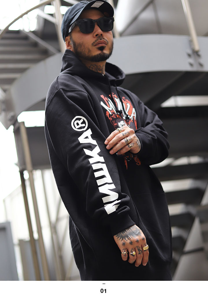 MISHKA パーカー ブランド スケボー フーディ 長袖 スウェット 大きい