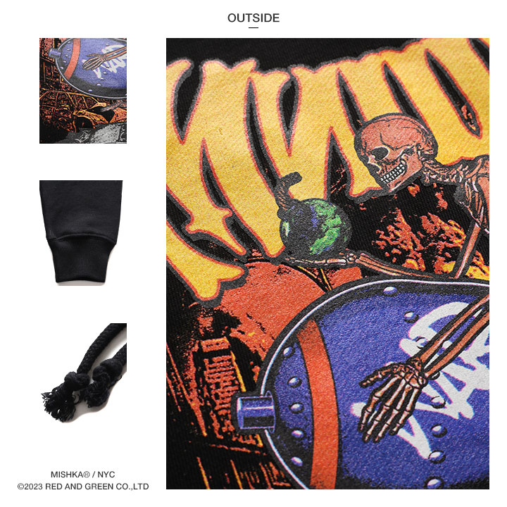 MISHKA パーカー ブランド スケボー フーディ 長袖 スウェット