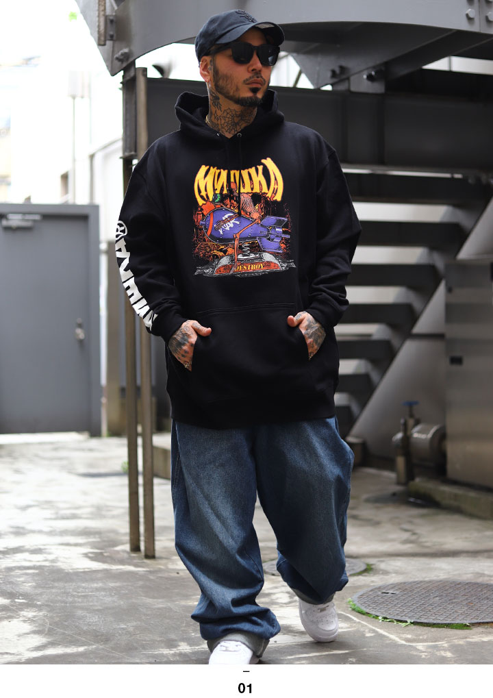 MISHKA パーカー ブランド スケボー フーディ 長袖 スウェット