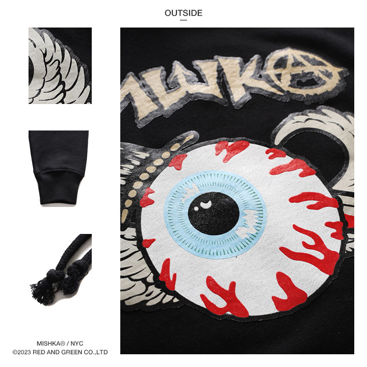 MISHKA パーカー ブランド スケボー 長袖 スウェット 大きい