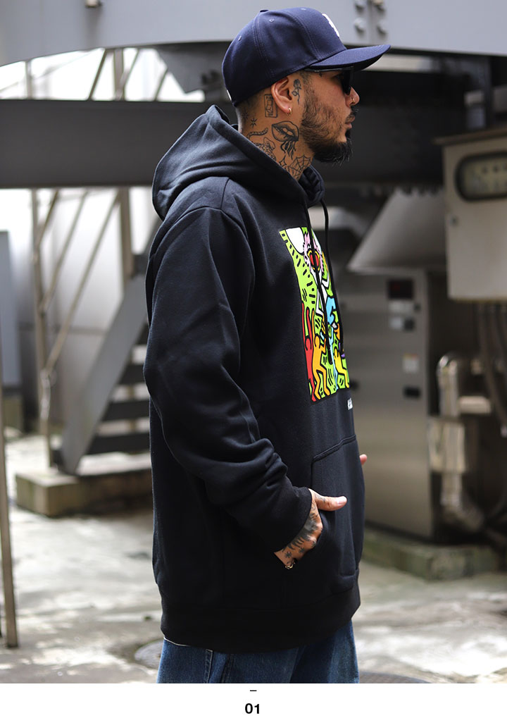 KEITH HARING/キースへリング SKATE BOARD ZIP-UP HOODIE スケート