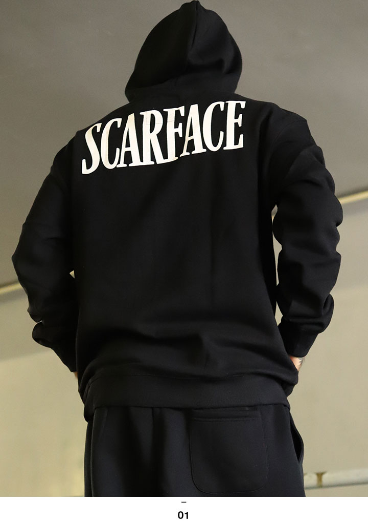 REASON × 映画 スカーフェイス パーカー ブランド フーディ 長袖