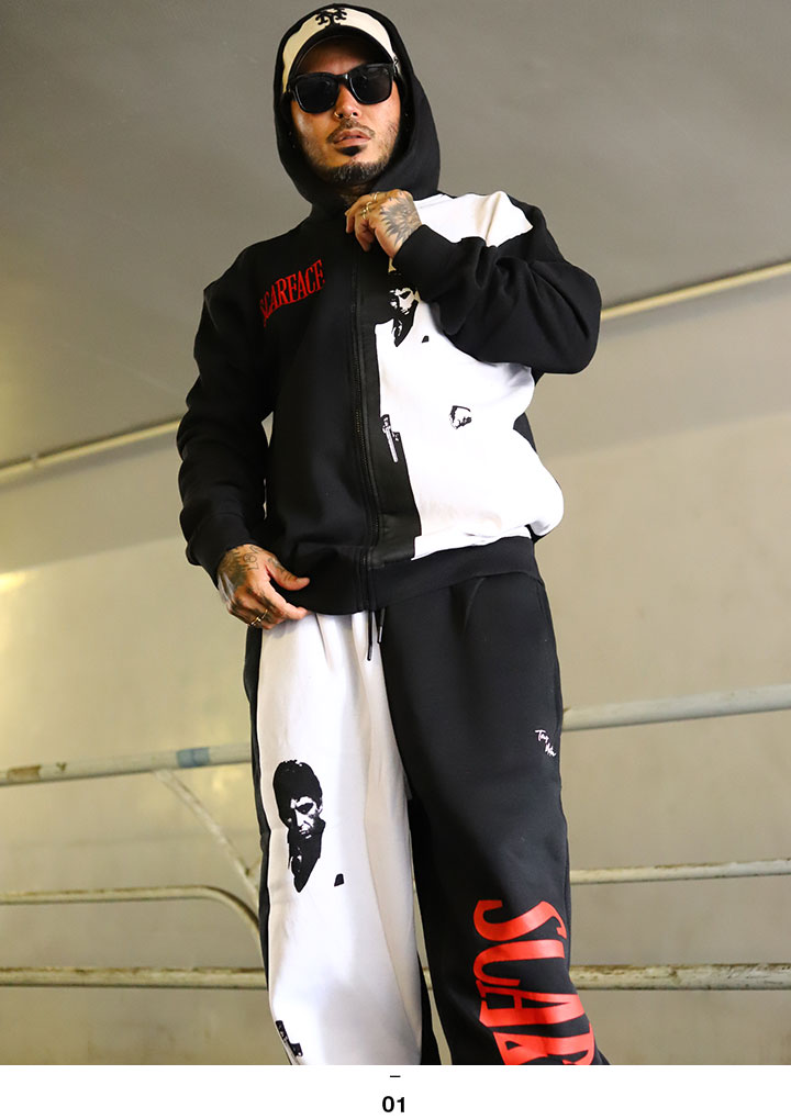 REASON × 映画 スカーフェイス パーカー ブランド フーディ 長袖