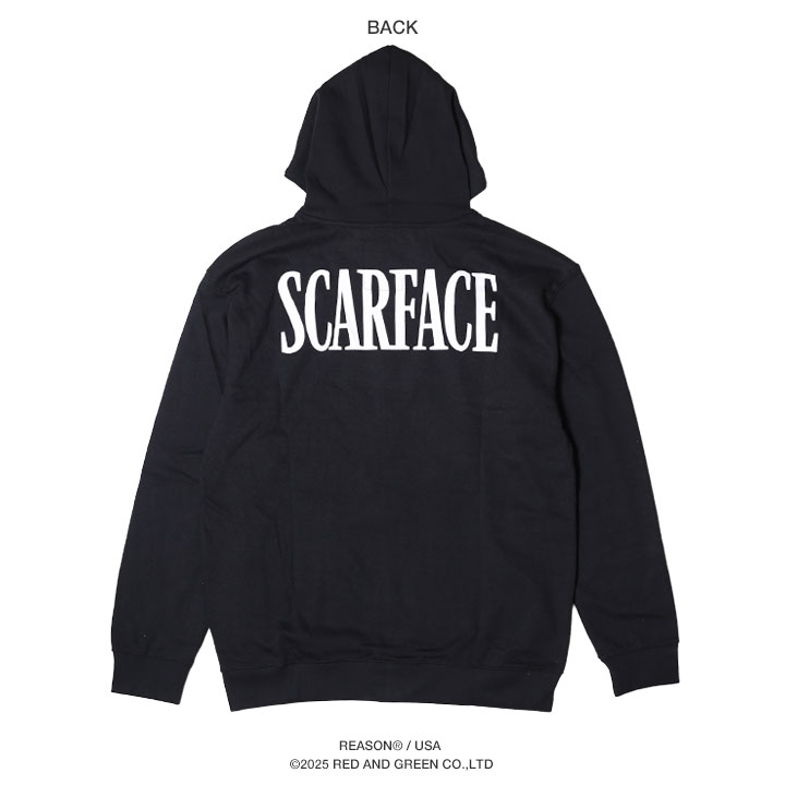 REASON × 映画 スカーフェイス パーカー ブランド フーディ 長袖