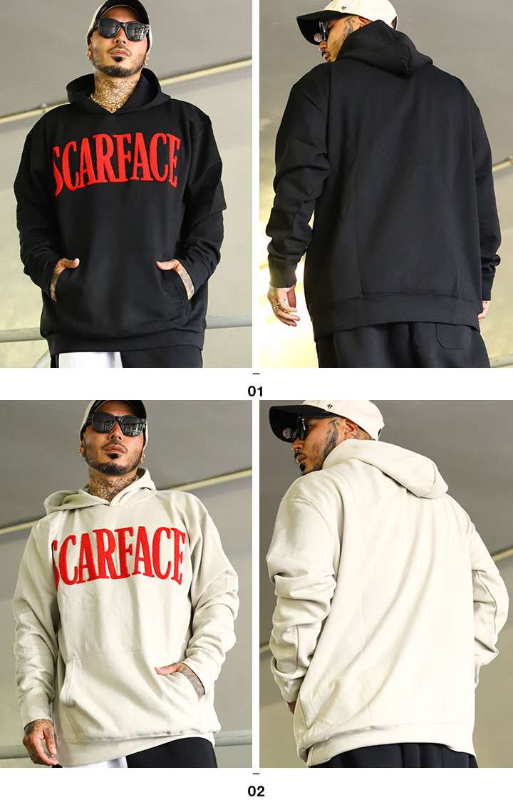 SCARFACE パーカー REASON × 映画 スカーフェイス 限定 パーカー ブランド フーディ 長袖