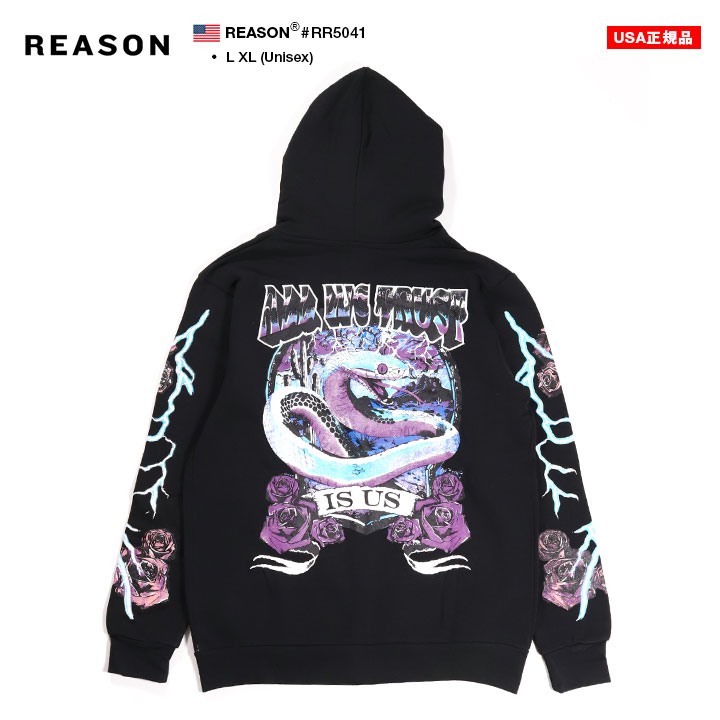 値下げ‼️ほぼ新品未使用品‼️ユリウス25PRESS刺繍プリントパーカー REASON パーカー ブランド スケボー フーディ 長袖 スウェット ZIPUP