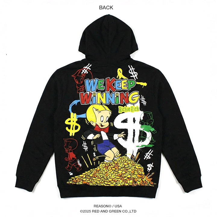 REASON × リッチーリッチ キャラクター Richie パーカー ブランド 