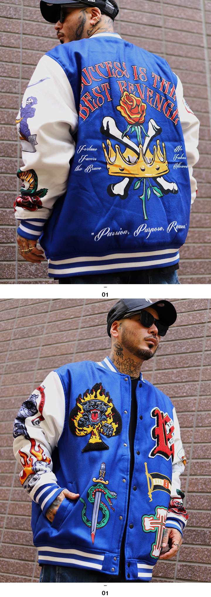 Reason スタジャン REASON アウター 長袖 スタジャン ブルゾン レザー ストリート