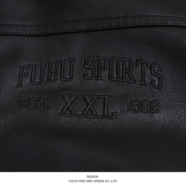 FUBU アウター 長袖 レザージャケット ブルゾン 大きいサイズ