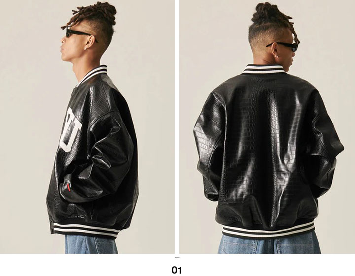 FUBU アウター 長袖 スタジャン ブルゾン 大きいサイズ フブ
