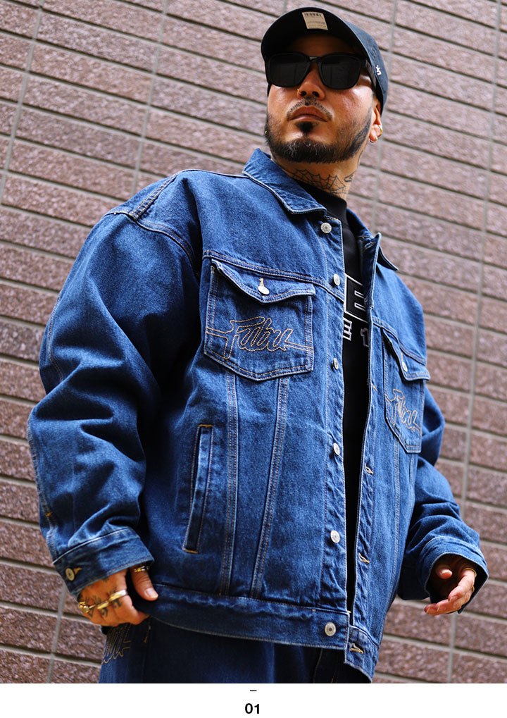 FUBU（フブ） アウター 長袖 Gジャン デニムジャケット ブルゾン