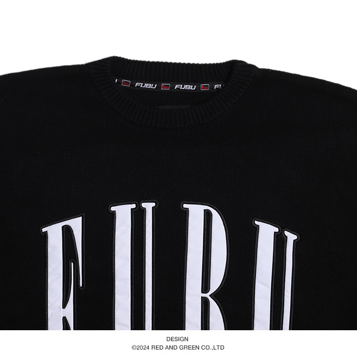FUBU（フブ） ニット セーター 長袖 黒 大きいサイズ 編み物 ギフト