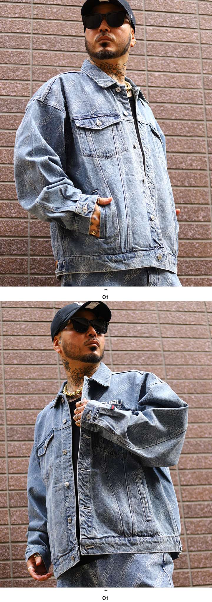FUBU（フブ） アウター 長袖 Gジャン デニムジャケット ブルゾン