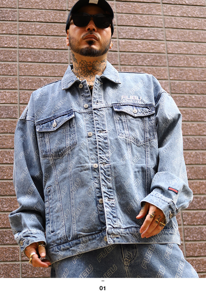 FUBU（フブ） アウター 長袖 Gジャン デニムジャケット ブルゾン