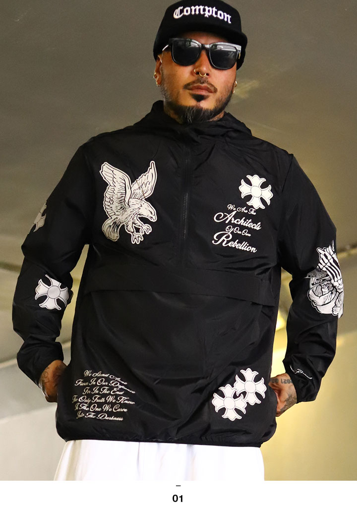 REASON アウター 長袖 マウンテンパーカー ハーフジップ ブルゾン
