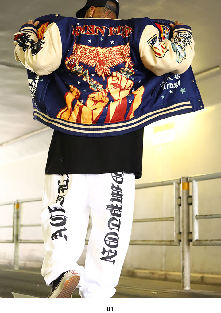 REASON アウター 長袖 スタジャン ブルゾン メンズ 春秋冬用 紺 大きいサイズ リーズン 防寒着 トランプ スペード ボタン 前ボタン ビッグシルエット アメ車 バイカー 暖かい b系 ヒップホップ ファッション ストリート系 ハイ ブランド 服 2025秋冬 新作 RER5001 REASON アウター 長袖 スタジャン ブルゾン 大きいサイズ リーズン