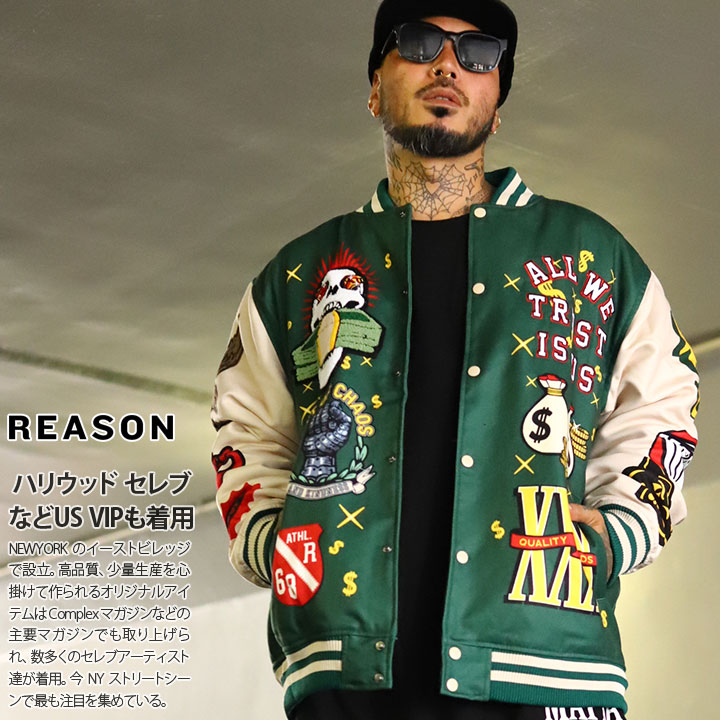 REASON �A�E�^�[ ���� �X�^�W���� �u���]�� �傫���T�C�Y ���[�Y�� �h���� �h���� 100�h������ �h���� �g�����v ���b�Z�[�W �{�^�� �r�b�O�V���G�b�g �g���� b�n