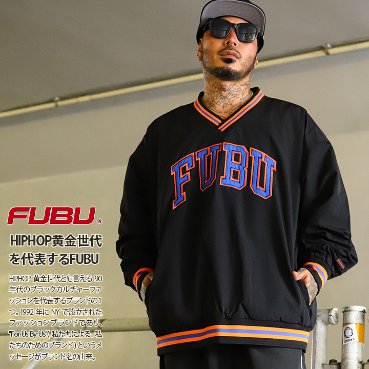FUBU（フブ） アウター 長袖 ウインドブレーカー Vネック ピステ