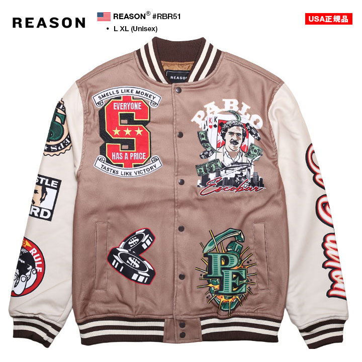 REASON × Pablo Escobar パブロ・エスコバル アウター 長袖 スタジャン