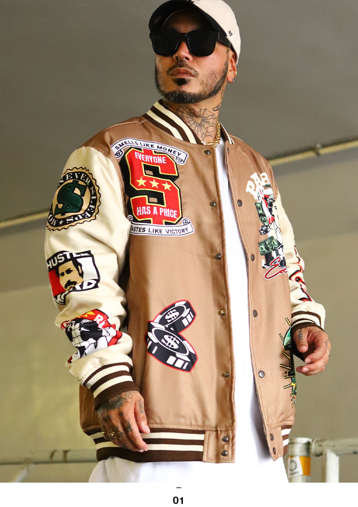 REASON × Pablo Escobar パブロ・エスコバル アウター 長袖 スタジャン