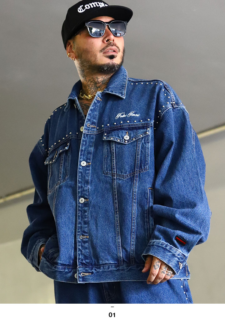 FUBU アウター 長袖 Gジャン デニムジャケット ブルゾン メンズ 春秋冬用 全2色 大きいサイズ フブ ジージャン ボタン 作業着 ワークウェア ワークジャケット ビッグシルエット b系 ヒップホップ ファッション ストリート系 ハイ ブランド 服 2025秋冬 新作 FAM-52309 FUBU（フブ） アウター 長袖 Gジャン デニムジャケット ブルゾン