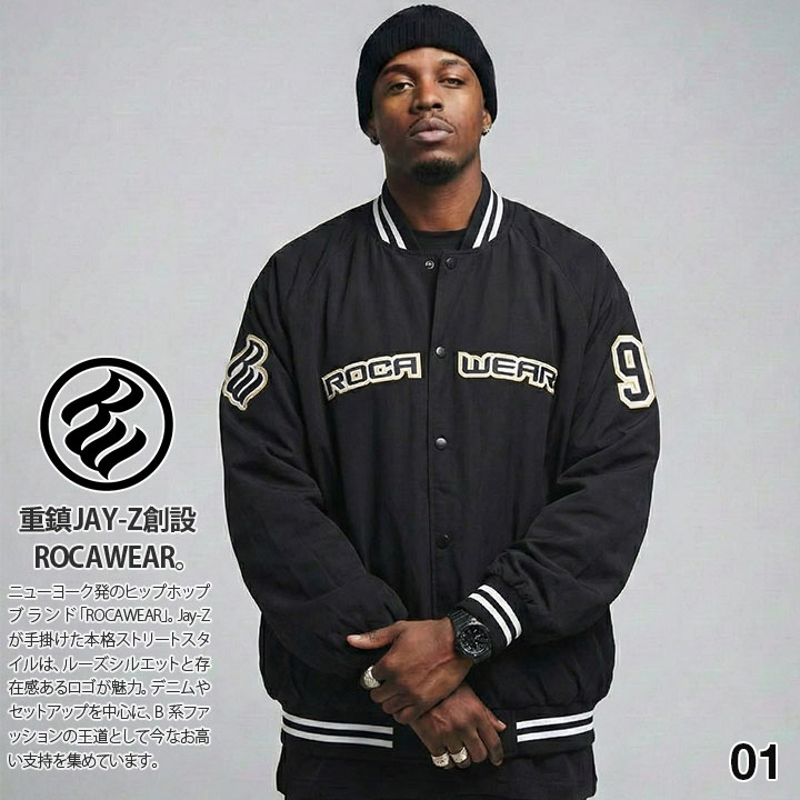 ROCAWEAR（ロカウェア） 公式 アウター 長袖 スタジャン ブルゾン