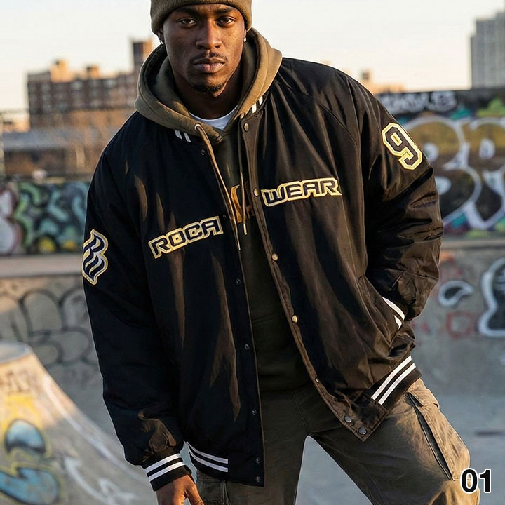 ROCAWEAR（ロカウェア） 公式 アウター 長袖 スタジャン ブルゾン