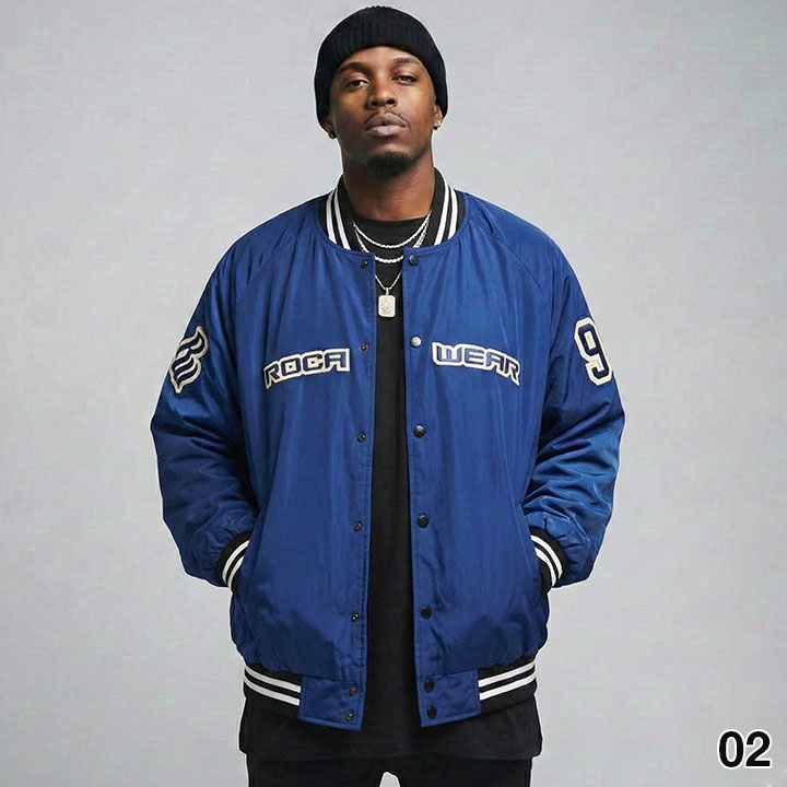 ROCAWEAR（ロカウェア） 公式 アウター 長袖 スタジャン ブルゾン
