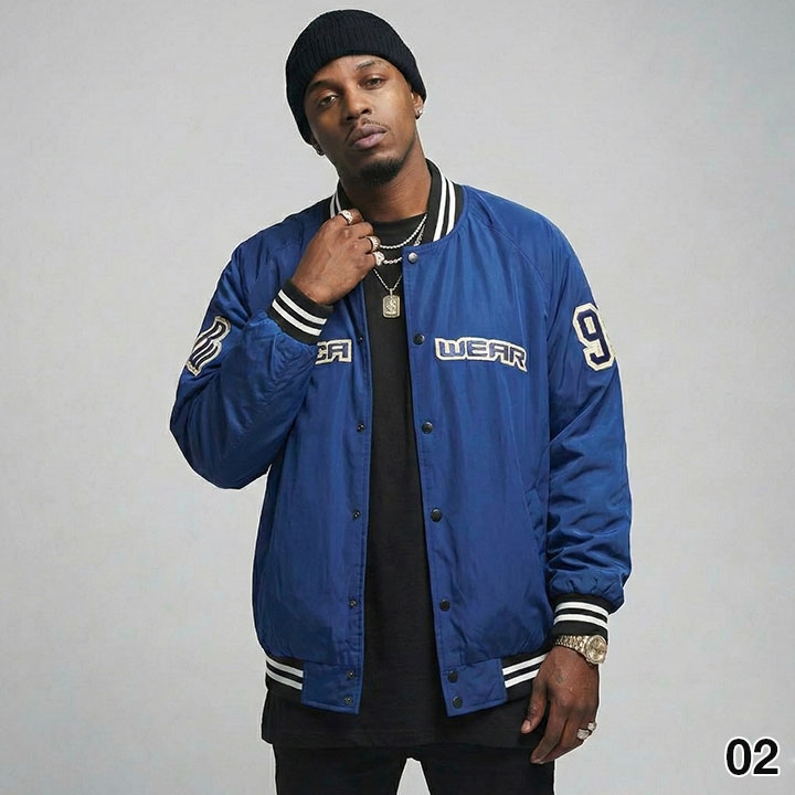 ROCAWEAR ロカウェア　スタジャン　スカジャン　XL 極美品　刺繍 ROCAWEAR ロカウェア ジャケット スタジャン VARSITY JACKET