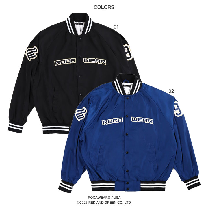 ROCAWEAR（ロカウェア） 公式 アウター 長袖 スタジャン ブルゾン