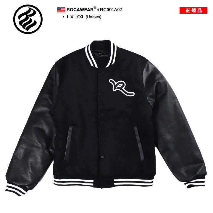 ROCAWEAR ロカウェア　スタジャン　スカジャン　XL 極美品　刺繍 ROCAWEAR ロカウェア ジャケット スタジャン COLLEGE MELTON VARSITY
