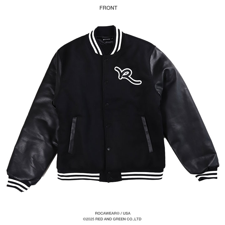 ROCAWEAR ブラック レザージャケット 中古・古着通販】ROCA WEAR (ロカウェア) レザージャケット ブラック